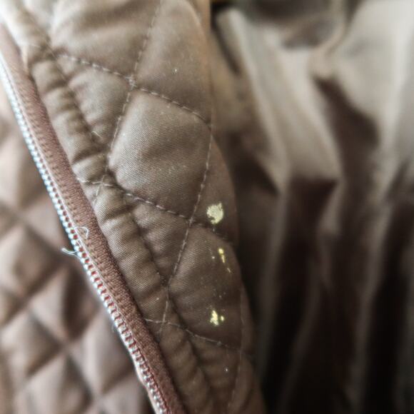 St. John's Bay Quilted Brown Coat with Pockets Medium - Picture 5 of 6